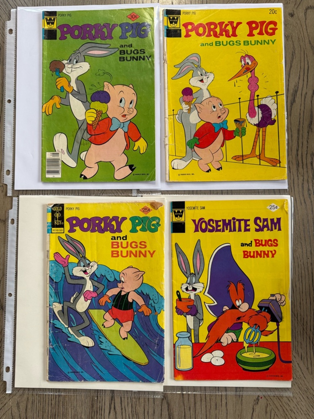 Whitman Gold Key Bronze Age Comic Book Lot Porky Pig Bugs Bunny Yosemite Sam
